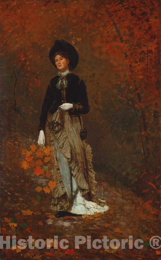 Art Print : Winslow Homer, Autumn, 1877 - Vintage Wall Art