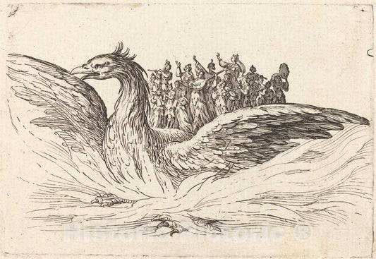 Art Print : Jacques Callot, Entry of Monseigneur Henry de Lorraine, Marquis de MOY, Under The Name of Pirandre, 1627 - Vintage Wall Art