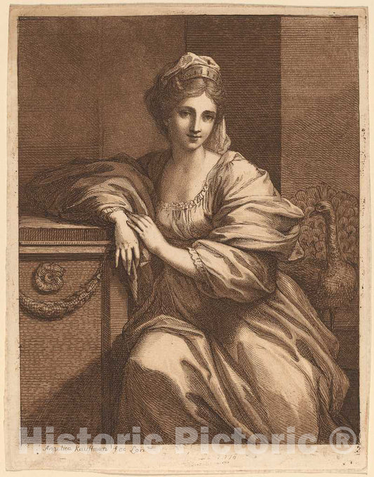 Art Print : Angelica Kauffmann, Juno, 1780 - Vintage Wall Art