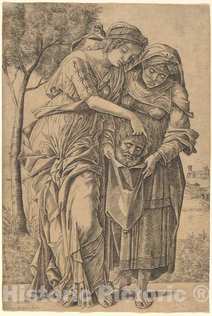 Art Print : Mocetto After Mantegna, Judith with The Head of Holofernes, c.1503 - Vintage Wall Art