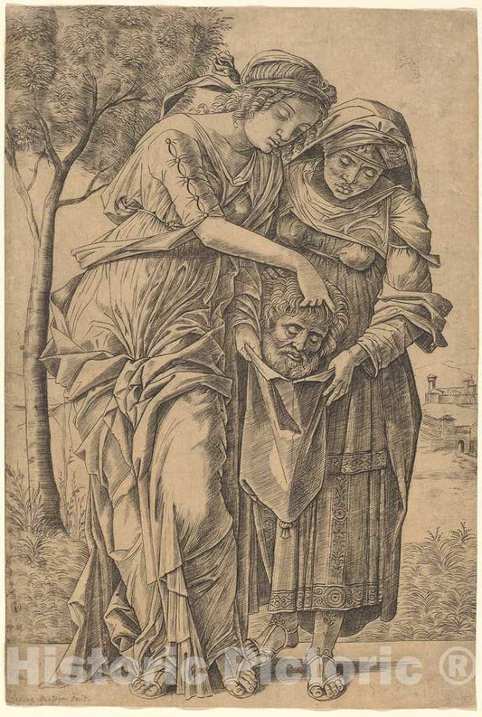 Art Print : Mocetto After Mantegna, Judith with The Head of Holofernes, c.1503 - Vintage Wall Art