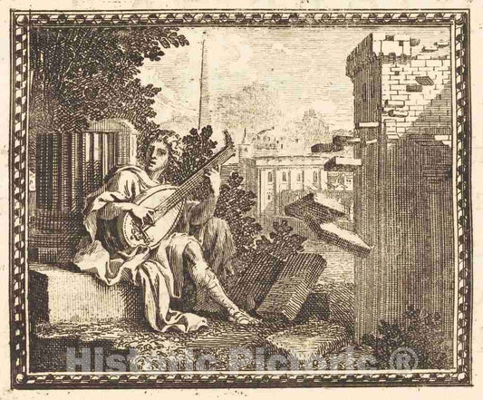Art Print : Jean Lepautre, Amphion, 1676 - Vintage Wall Art