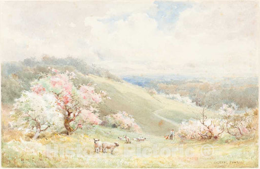 Art Print : Joseph Rubens Powell, Spring - Vintage Wall Art