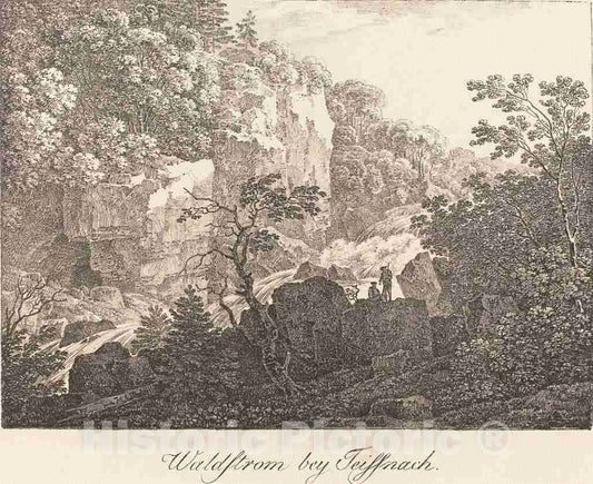 Art Print : Max Joseph Wagenbauer, Waldstrom bey Teissnach, c. 1810 - Vintage Wall Art