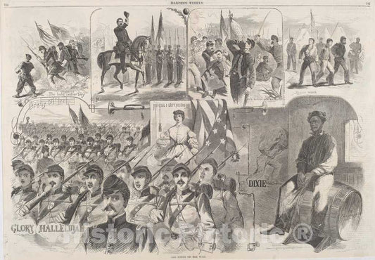 Art Print : Homer, The Songs of War, 1861 - Vintage Wall Art