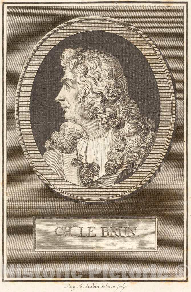Art Print : Augustin de Saint-Aubin, Charles Le Brun, 1805 - Vintage Wall Art