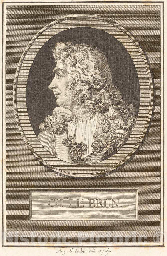 Art Print : Augustin de Saint-Aubin, Charles Le Brun, 1805 - Vintage Wall Art