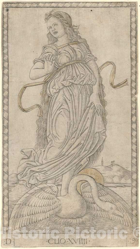 Art Print : Clio, c. 1465 - Vintage Wall Art