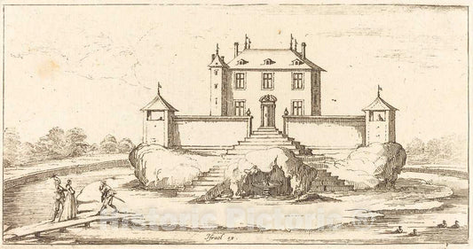 Art Print : Jacques Callot, Landscape, 1635 or After - Vintage Wall Art