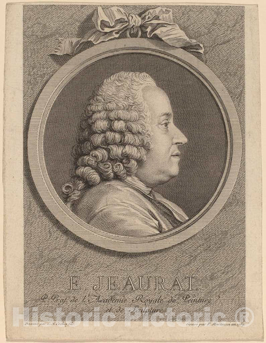 Art Print : Martenasie After Cochin II, Edme-Sebastien Jeaurat, 1759 - Vintage Wall Art