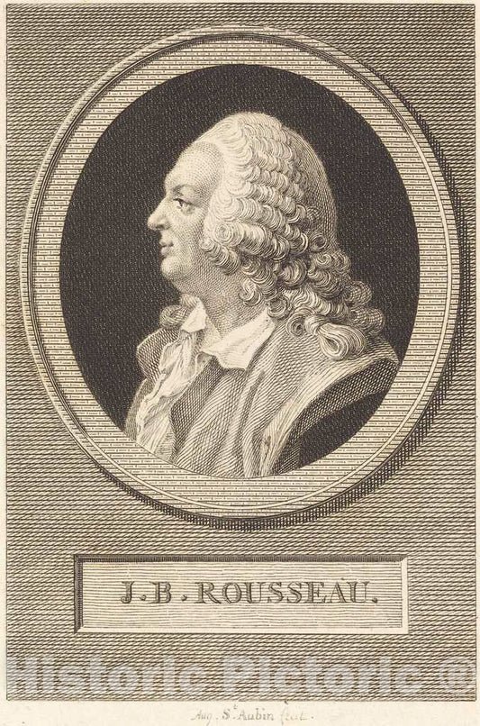 Art Print : Augustin de Saint-Aubin, Jean-Baptiste Rousseau, 1802 - Vintage Wall Art