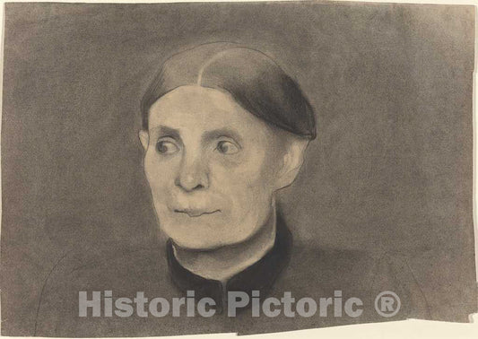 Art Print : Paula Modersohn-Becker, Portrait of a Woman, 1898 - Vintage Wall Art
