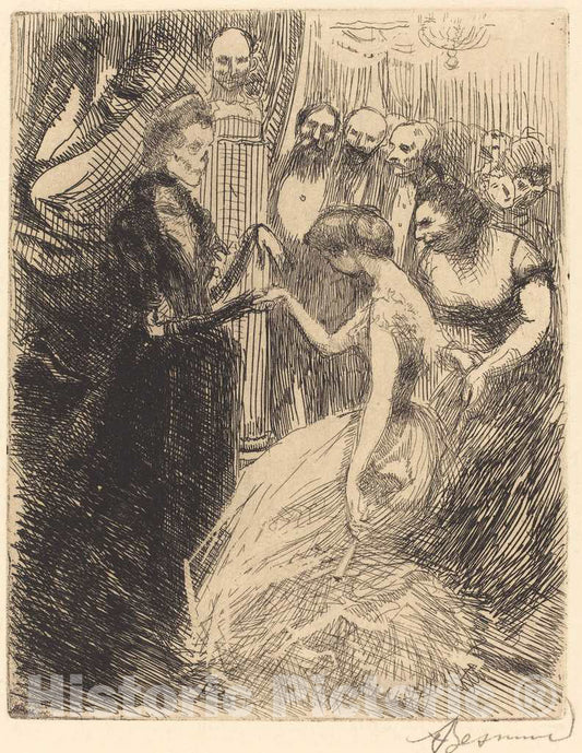 Art Print : Albert Besnard, The Presentation (La prÃ©sentation), 1900 - Vintage Wall Art