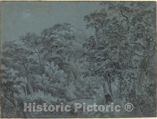 Art Print : Simon de Vlieger, in The Hague Woods - Vintage Wall Art
