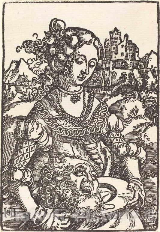 Art Print : Hans Baldung Grien, Salome, c.1512 - Vintage Wall Art
