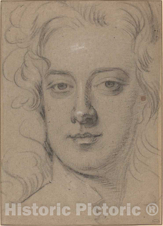 Art Print : Sir Godfrey Kneller, Anthony Henley, Before 1694 - Vintage Wall Art