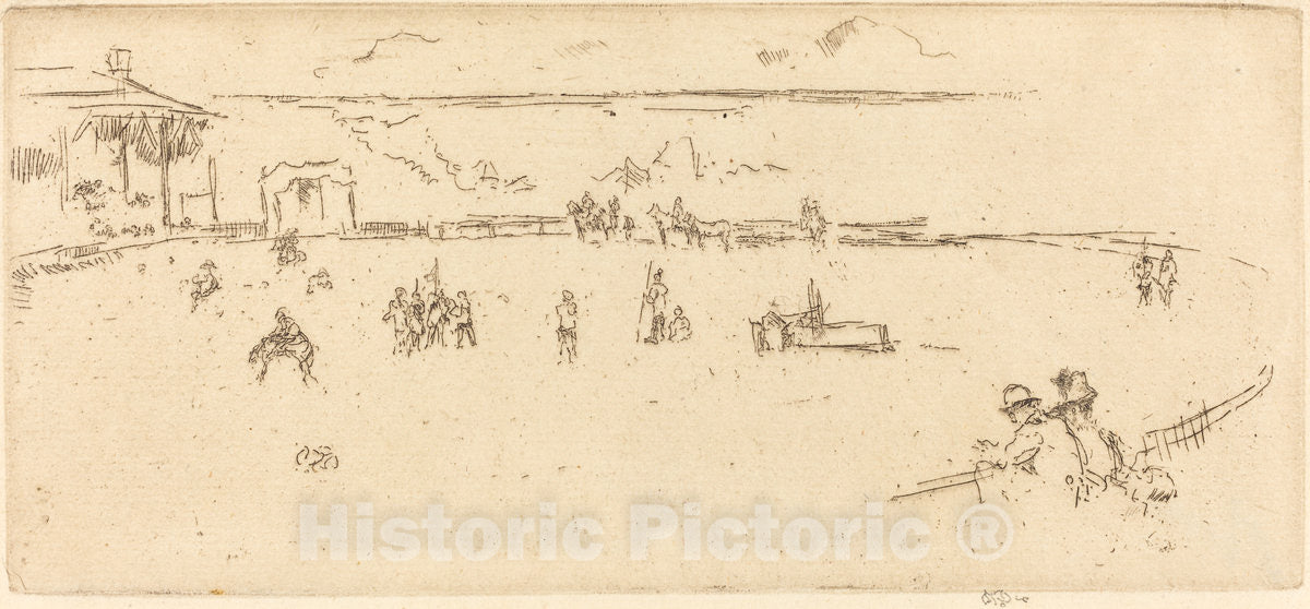 Art Print : James McNeill Whistler, Bucking Horse - Vintage Wall Art