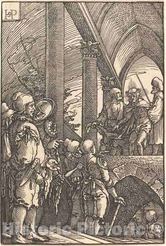 Art Print : Sebald Beham, ECCE Homo, 1522 - Vintage Wall Art