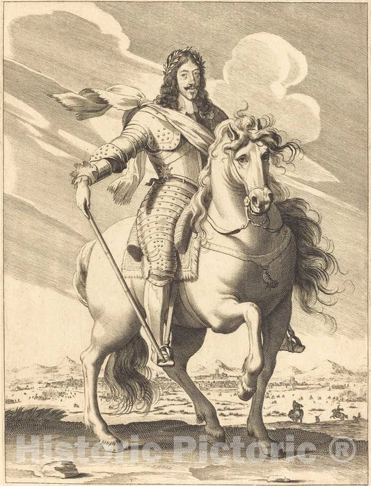 Art Print : Pierre Daret de Cazeneuve, Louis XIII, 1643 - Vintage Wall Art