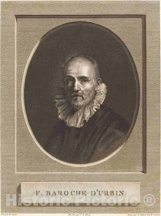 Art Print : Aubert After Wicar After Barocci, Federico Barocci - Vintage Wall Art