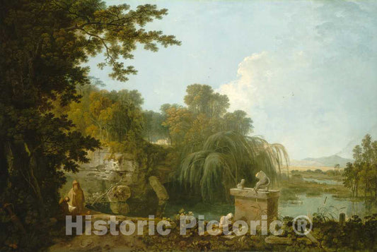 Art Print : Richard Wilson, Solitude, c.1766 - Vintage Wall Art