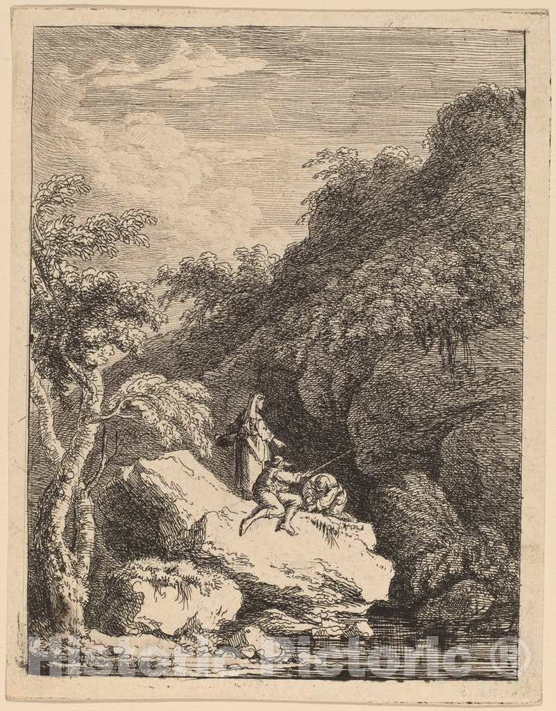 Art Print : Franz Edmund Weirotter, The Outskirts of Florence, on The Way to Rome, c. 1764 - Vintage Wall Art