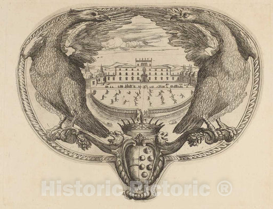 Art Print : Stefano Della Bella, Emblem - Vintage Wall Art