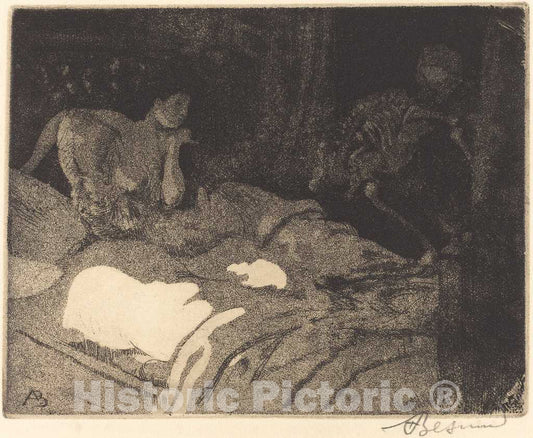 Art Print : Albert Besnard, The Enigma (L'Ã©nigme), 1900 - Vintage Wall Art