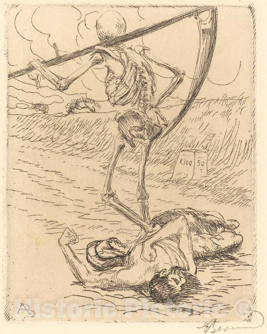 Art Print : Albert Besnard, Indifferent (IndiffÃ©rente), 1900 - Vintage Wall Art