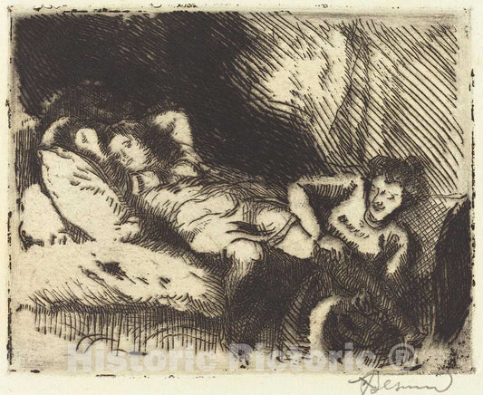 Art Print : Albert Besnard, Going to Bed (Le Coucher), 1913 - Vintage Wall Art