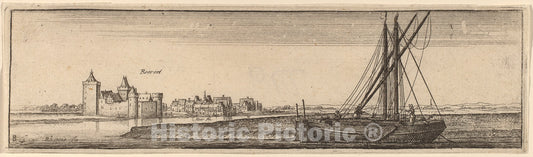 Art Print : Wenceslaus Hollar, Roerort, c. 1632 - Vintage Wall Art