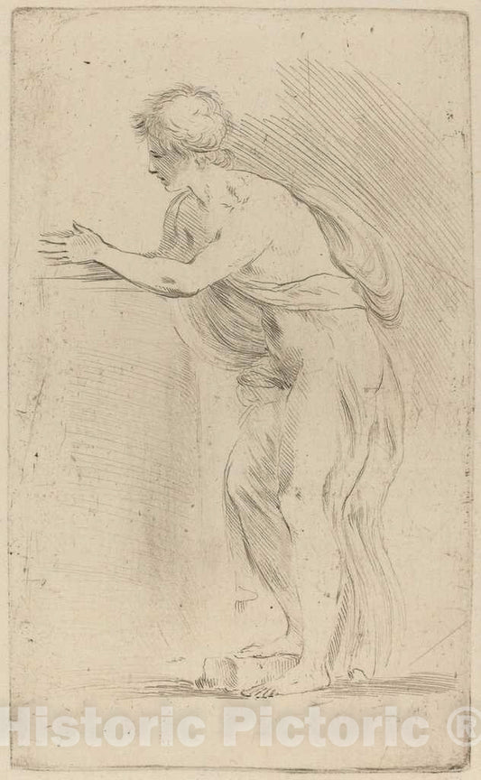 Art Print : Stefano Della Bella, Academy of a Young Man - Vintage Wall Art