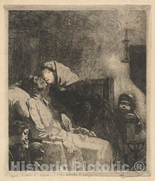 Art Print : Albert Besnard, The End (La Fin de Tout), 1883 - Vintage Wall Art