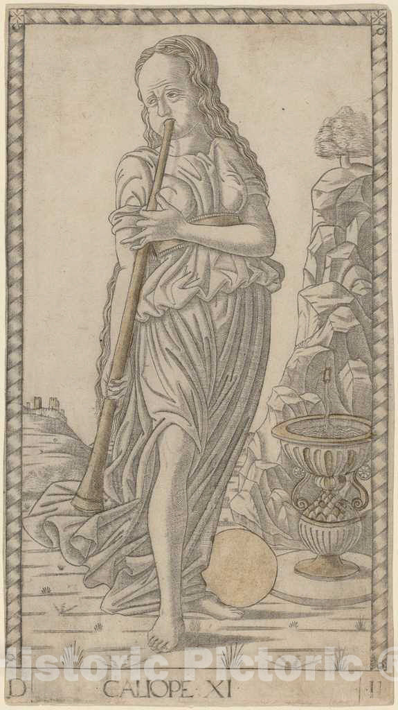 Art Print : Caliope (Calliope), c. 1465 - Vintage Wall Art