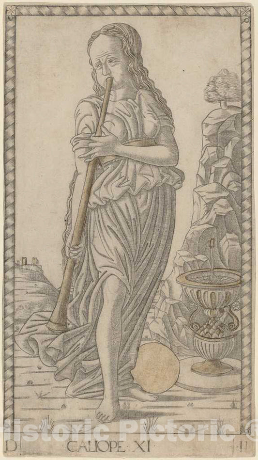 Art Print : Caliope (Calliope), c. 1465 - Vintage Wall Art