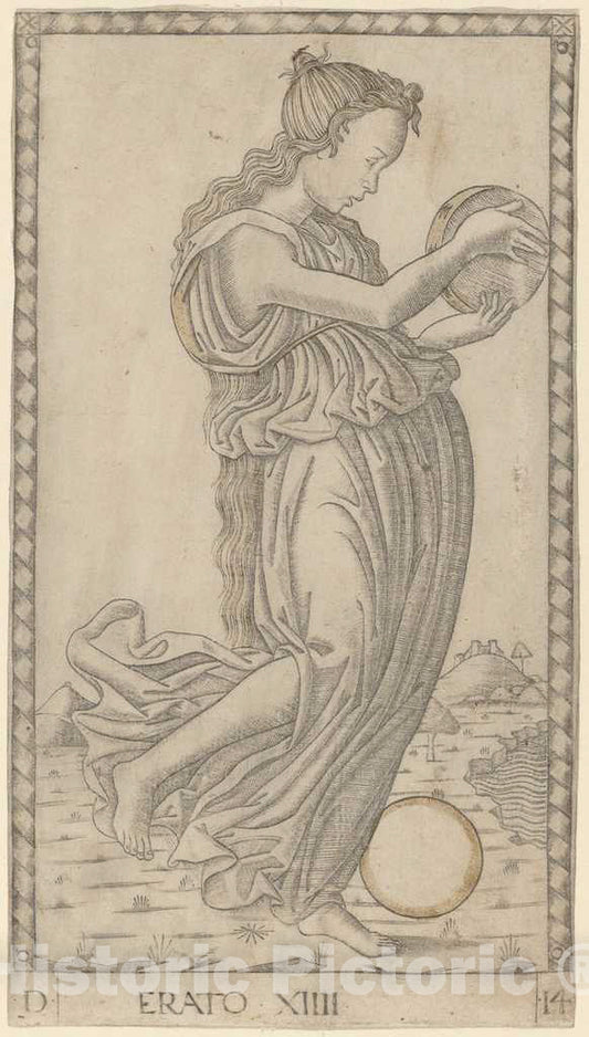 Art Print : Erato, c. 1465 - Vintage Wall Art