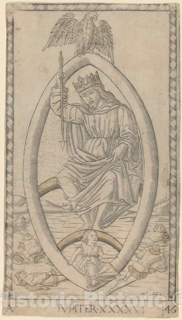 Art Print : Iupiter (Jupiter), c. 1465 - Vintage Wall Art