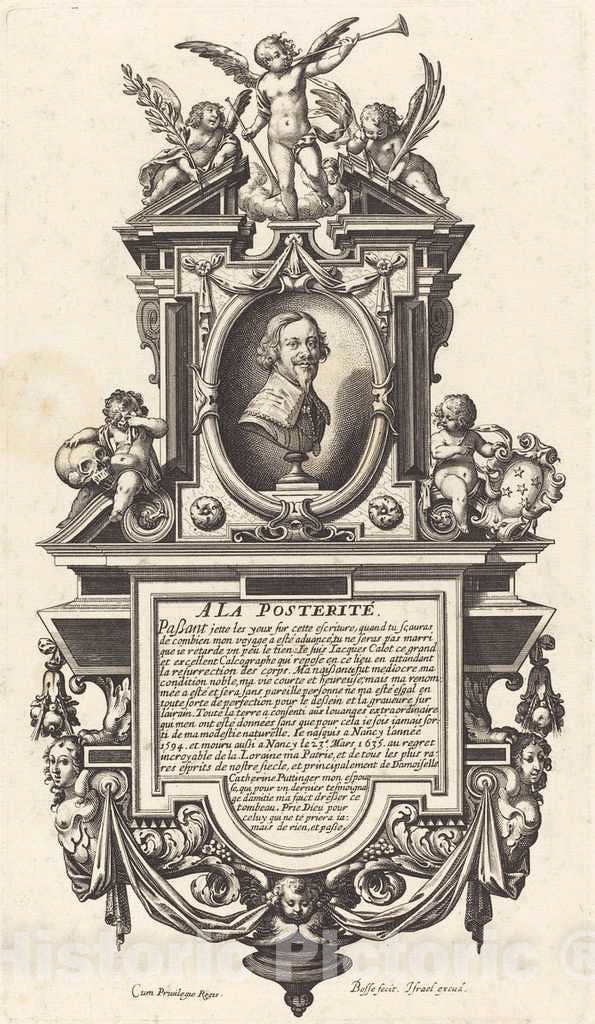 Art Print : Abraham Bosse, Jacques Callot, in or After 1635 - Vintage Wall Art