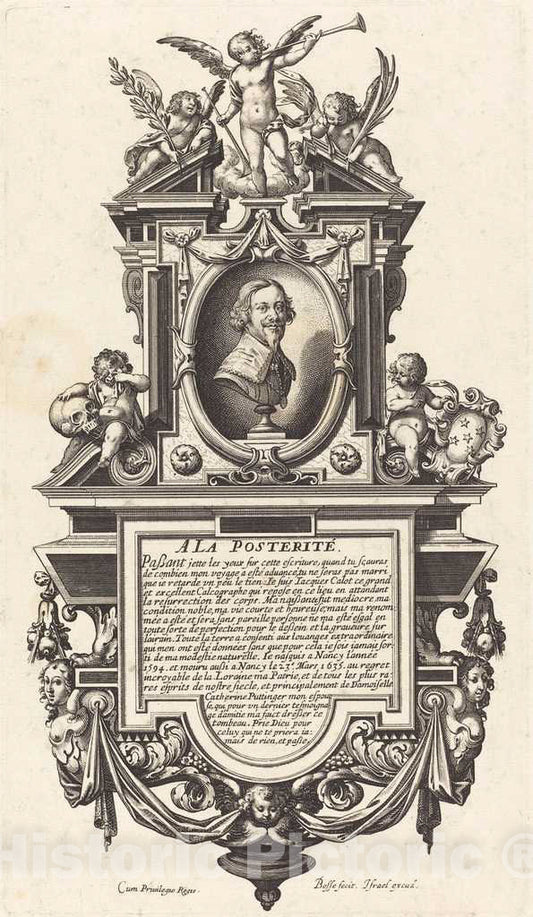 Art Print : Abraham Bosse, Jacques Callot, in or After 1635 - Vintage Wall Art