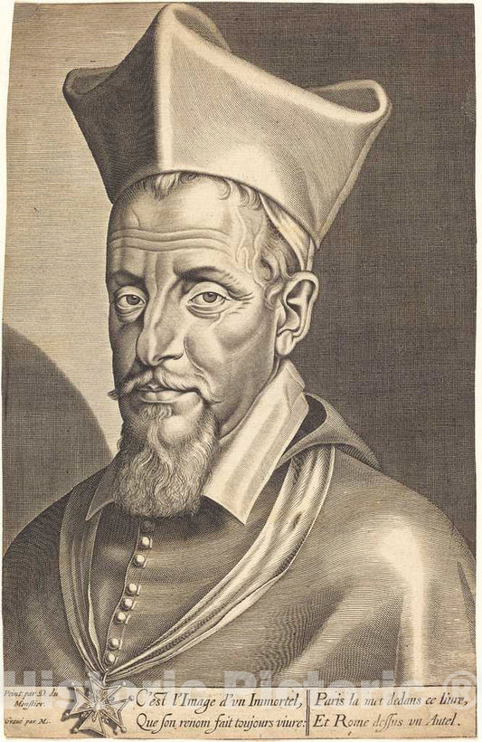 Art Print : Lasne After Daniel Dumonstier, FranÃ§ois La Rochefoucauld - Vintage Wall Art