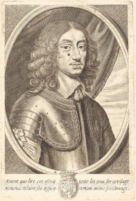 Art Print : Michel Lasne, FranÃ§ois de Beauvillier, in or Before 1656 - Vintage Wall Art