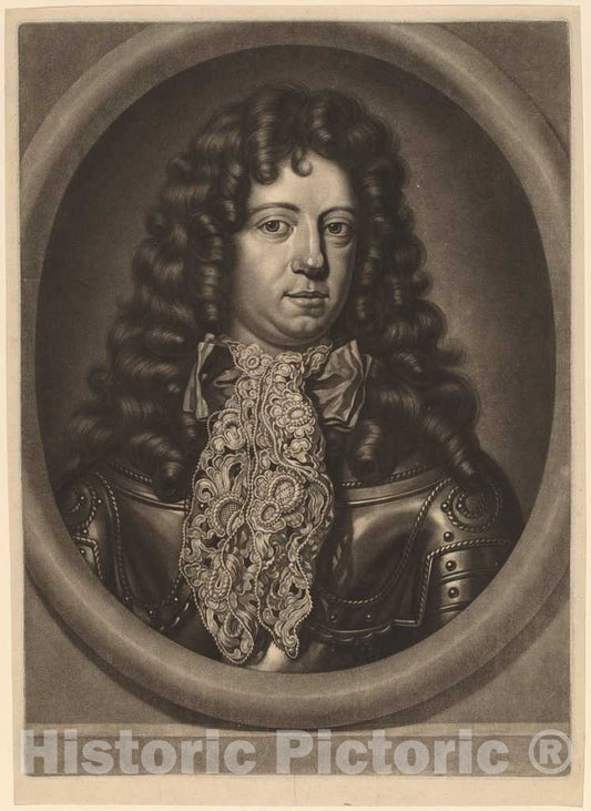 Art Print : Abraham Blooteling, Hendrik Casimir II, Count of Nassau-Dietz - Vintage Wall Art