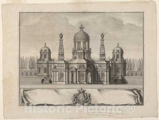 Art Print : Vasi After Filippo Juvarra, Sepulcher for The Kings of France, 1739 - Vintage Wall Art