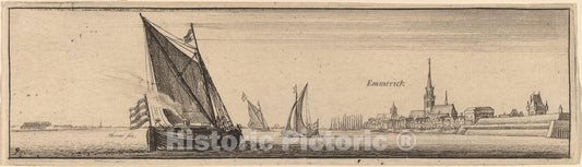 Art Print : Wenceslaus Hollar, Emmerich, c.1634 - Vintage Wall Art