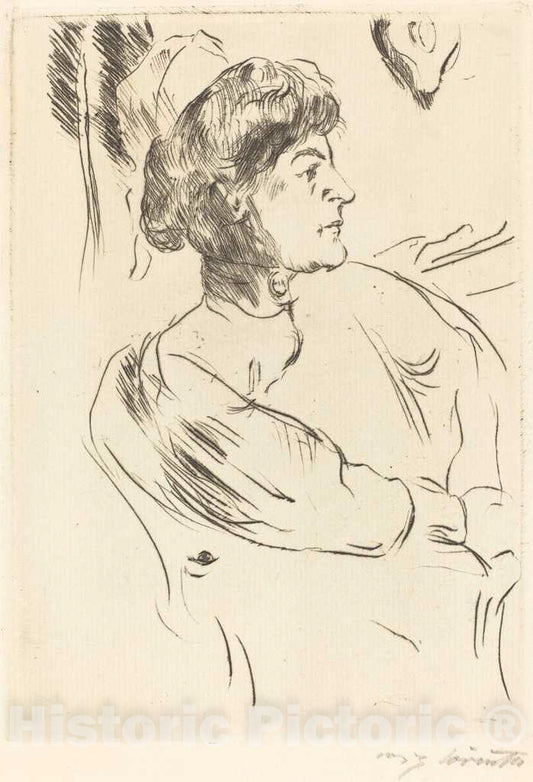 Art Print : Lovis Corinth, Nurse (Krankenschwester), 1914 - Vintage Wall Art