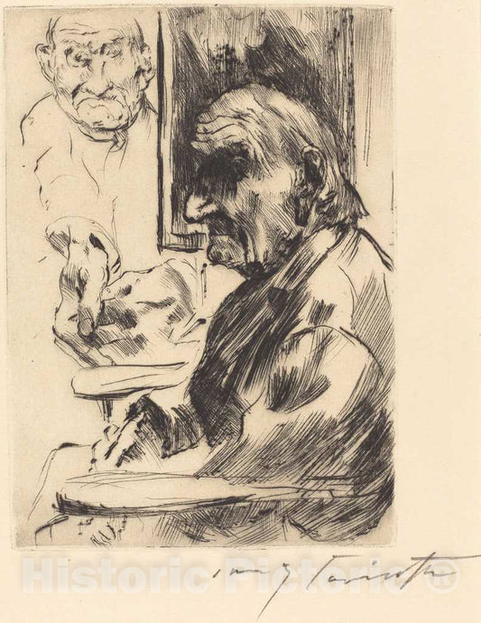 Art Print : Lovis Corinth, Old Man (Alter Mann), 1916 - Vintage Wall Art