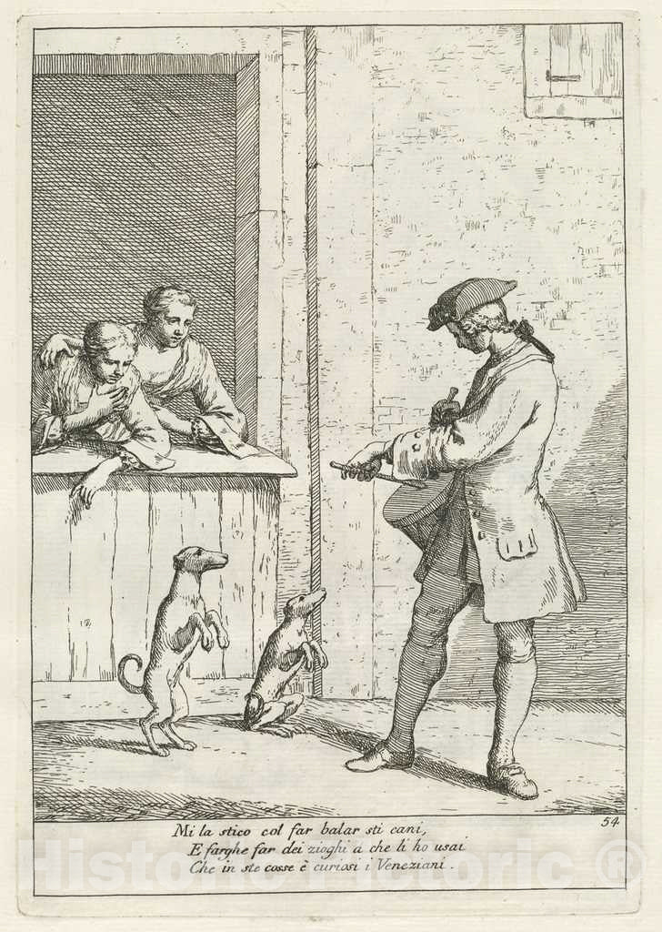 Art Print : Gaetano Zompini, Marcer (Draper), 1753 - Vintage Wall Art