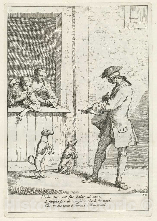 Art Print : Gaetano Zompini, Marcer (Draper), 1753 - Vintage Wall Art