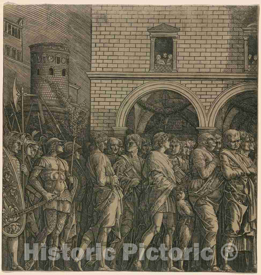 Art Print : Mantegna, The Triumph of Caesar: The Senators, c.1488 - Vintage Wall Art