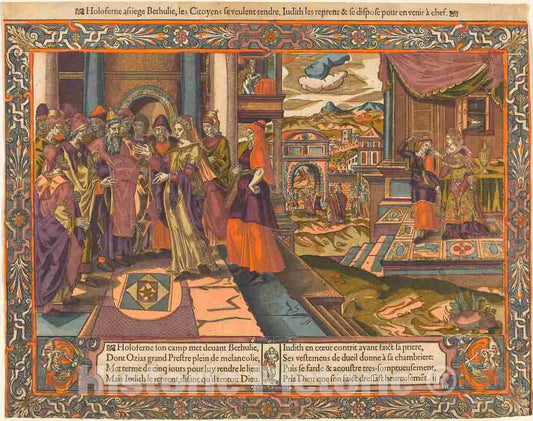 Art Print : Judith Goes to The Camp of Holofernes, c. 1575 - Vintage Wall Art